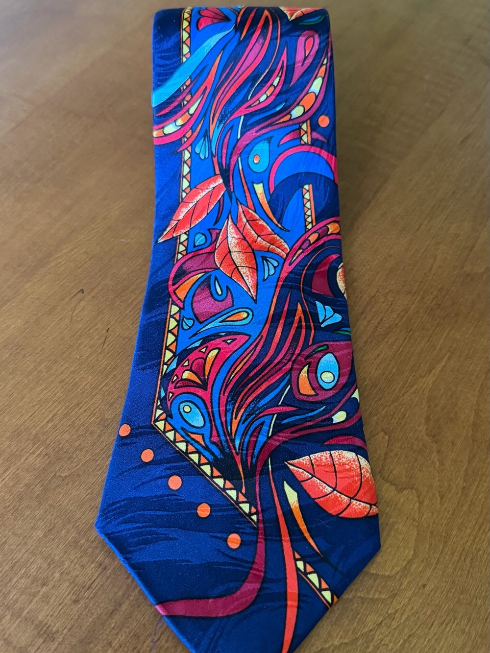 Rush Limbaugh - Men's Blue Multicolor Abstract Floral Tie